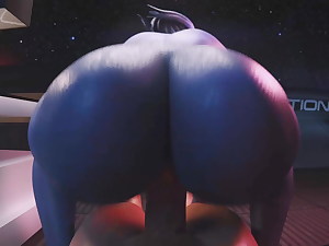 Liara T&#039;soni Reverse Cowgirl (Animation With Sound)