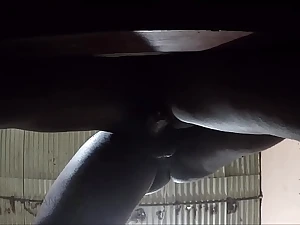 Observer Handsome's gigantic dark-skinned booty take a raunchy despoliation after a long time property a sizzling fountain-head in her hatch